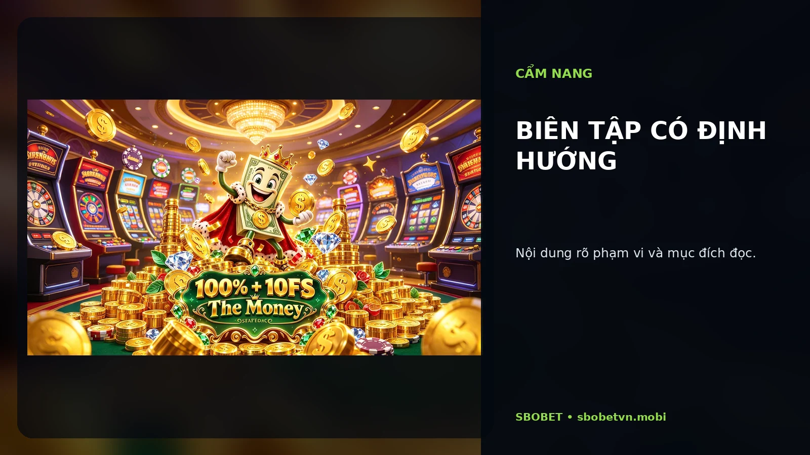 Biên tập có định hướng tại SBOBET