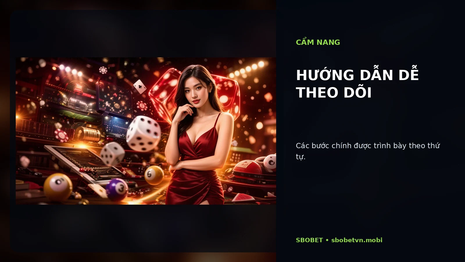 Hướng dẫn dễ theo dõi tại SBOBET